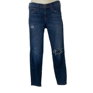 Current / Elliot The Stilleto Distressed Cropped Ankle Skinny Jeans Size 25